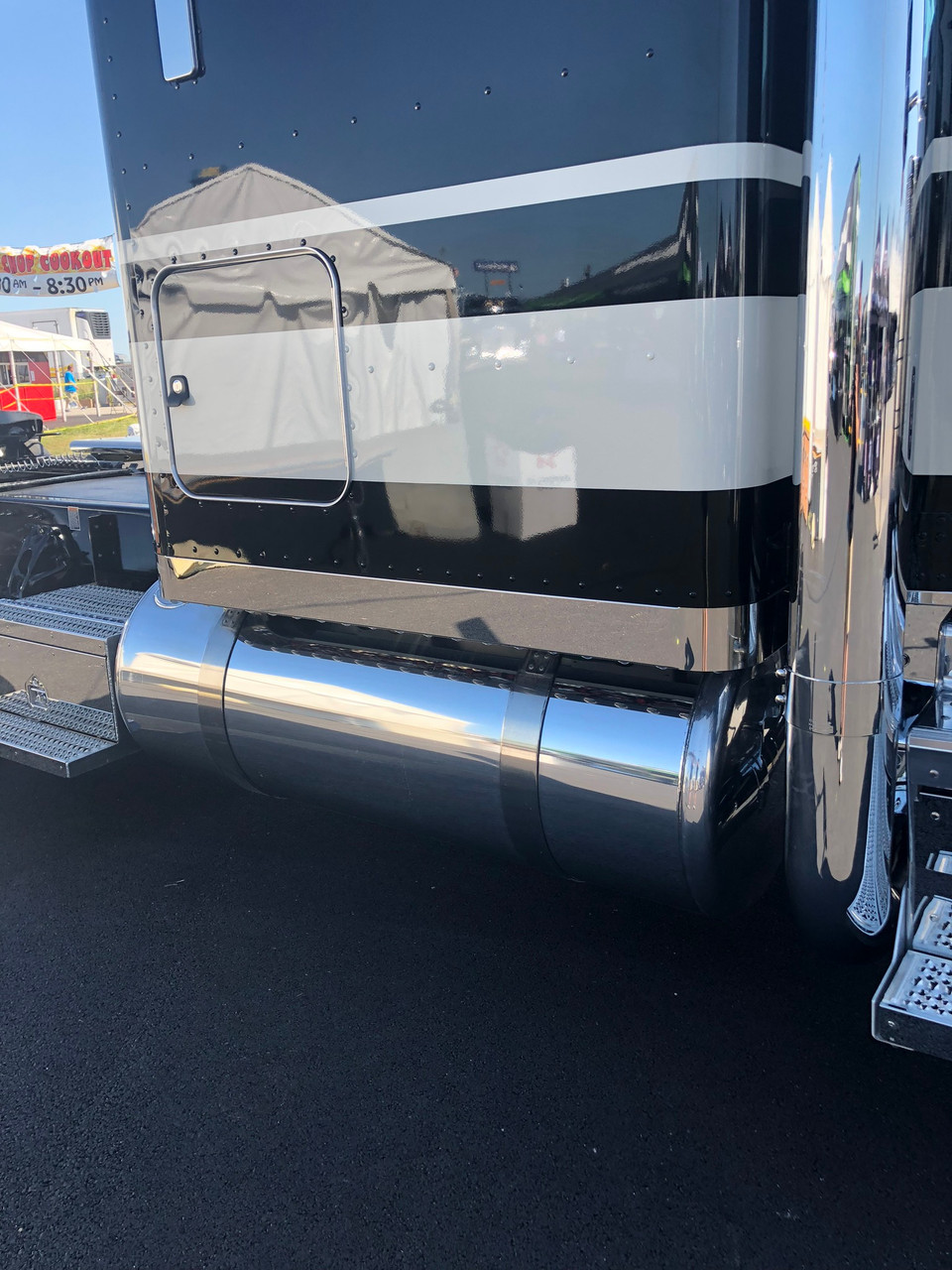 Peterbilt Sleeper Panels - Front Wrap - Stock Exhaust - 70"/78" Sleeper- 2" Extensions - No Light Kit Included - Thumbnail 3