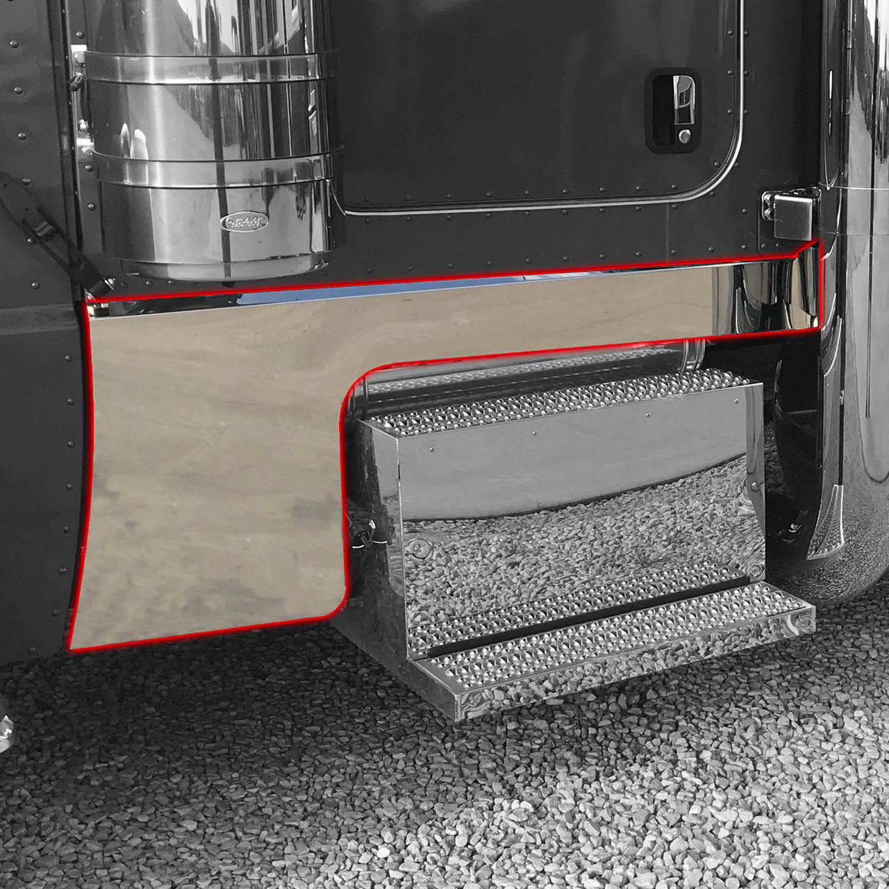 Cab & Cowl Panel Set fits 389 Glider & DEF w/ Horizontal Exhaust - No Light Kit Included