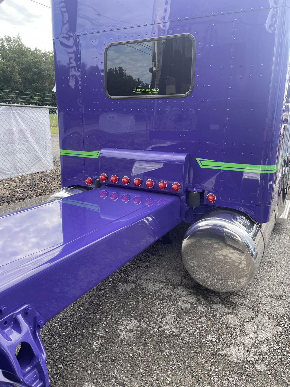 Peterbilt 389 Shock Box Cover - Round Top Design - Thumbnail 2
