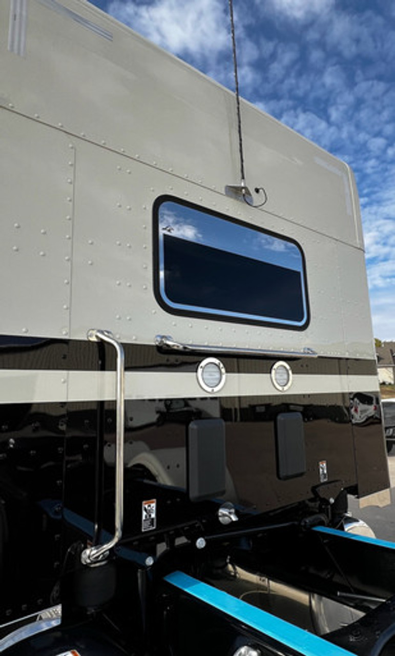 Rear Window Trim - Fits Peterbilt 589 Day Cabs and Sleepers 18" x 35" - Sleeper