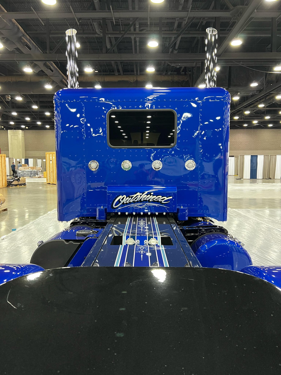 Air Bag Covers for Peterbilt 389 with 70"/78" Sleeper - #8 304 Polished Stainless Steel - Thumbnail 4