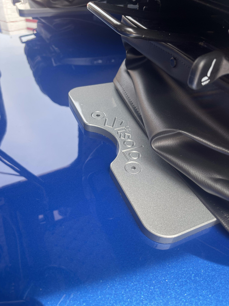 12" Seats Inc. Legacy Lo (Post July 1, 2018 Build Date) Seat Base Adapter - Fits Kenworth W900 - Gloss Black - Thumbnail 5