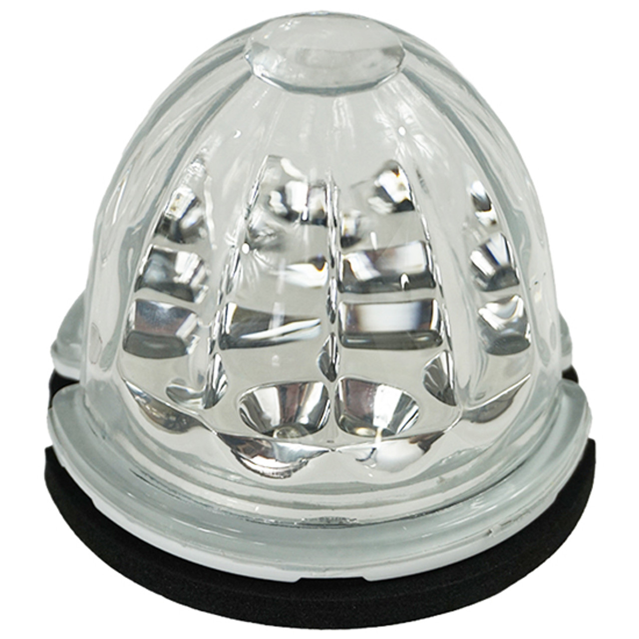 Legendary Glass 1-1/2 Inch Watermelon Purple-Clear LED Light - Stud Mount