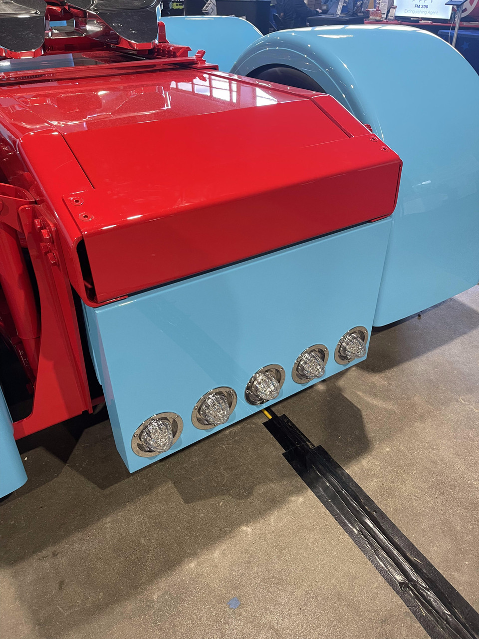 Rear Center Panel - 20" Drop - (5) 4" Light Holes on Front & (4) 4" Lights on Rear Panel