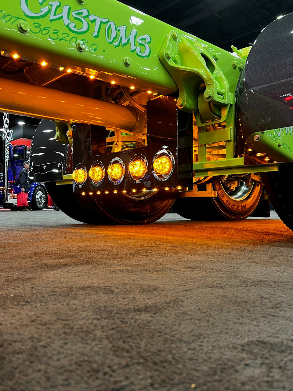 Front Drive Axel Filler Panels - (5) 4" Light Holes  on Front Panel, (4) 4" Lights on Rear Panel, (11) 3/4" Light Holes on Bottom - Thumbnail 3