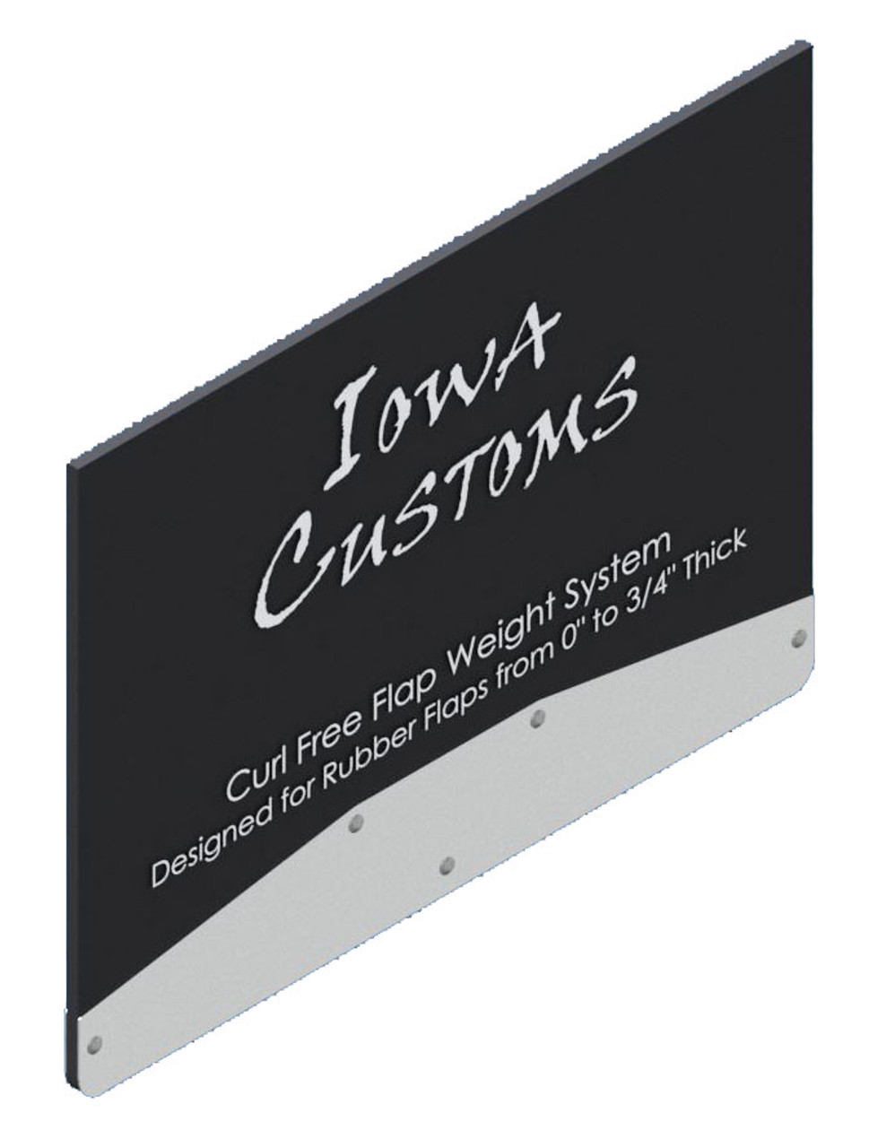 Iowa Customs Curl Flap Weights - Tapered - 1/2" to 3/4" Thick Flap - Tapered