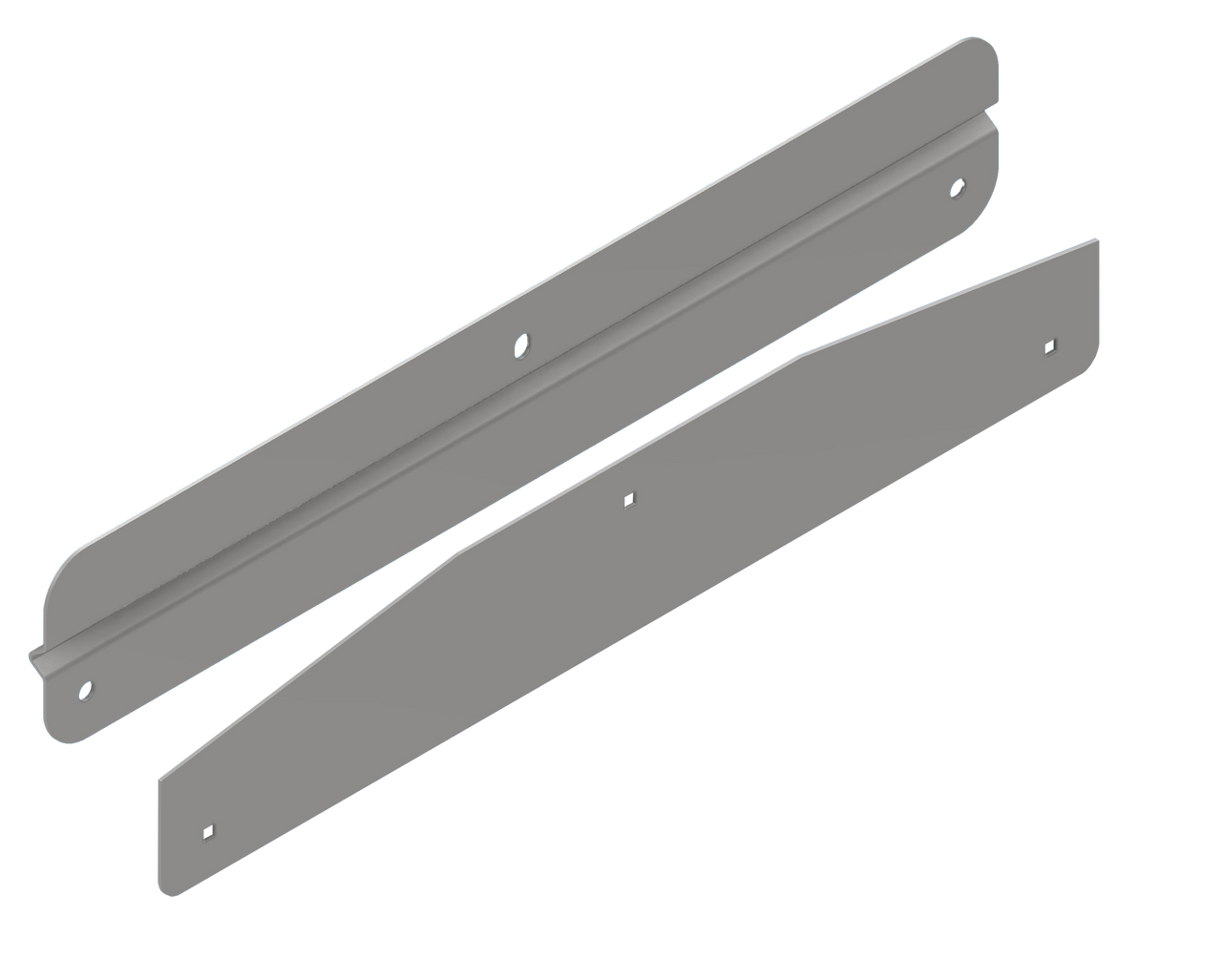 Flap Weights - Standard with Back Plate - 4" x 24" Flap Weights - With Backing Plate