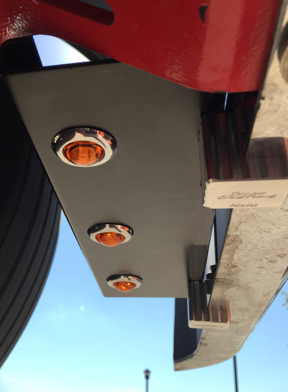 24" Glow Kit Section with (6) 3/4" Light Holes - #8 304 Polished Stainless Steel - Thumbnail 2