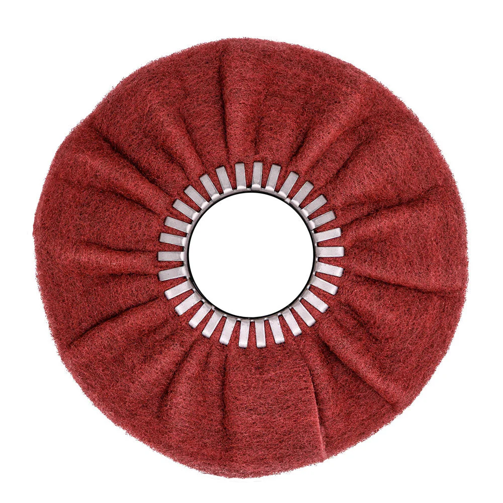 Ultra-Fine and Very Fine Satin Airway Buffing Wheel for Angle Grinders - Thumbnail 3