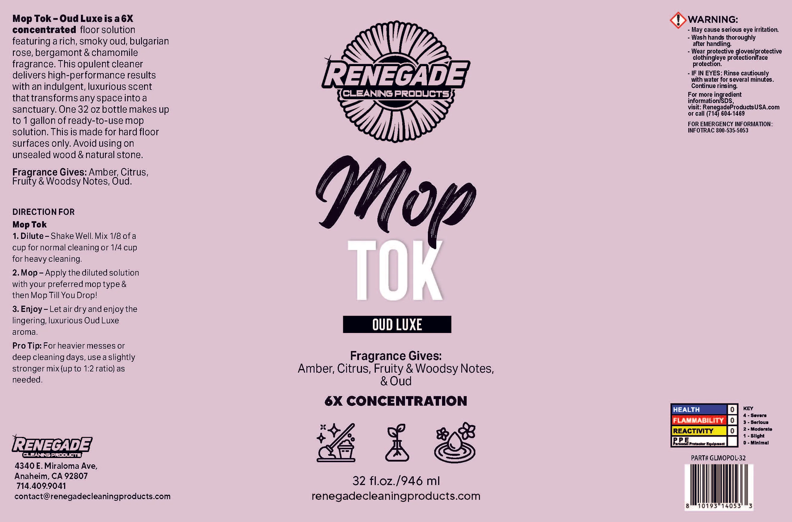 Mop Tok: 6X Concentrated Luxury Mop Soap Solution (32oz.) - Thumbnail 14