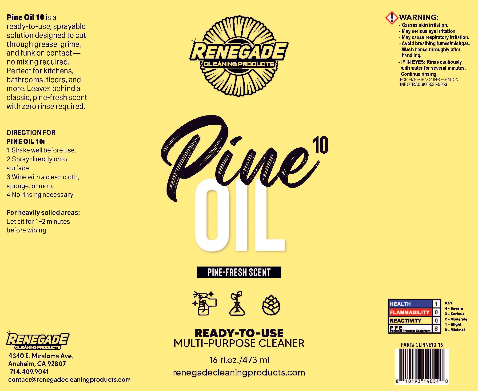 Pine Oil 10 Cleaner: 10% Pure Pine Oil - Ready To Use, Plant‑Powered Disinfectant - Thumbnail 9