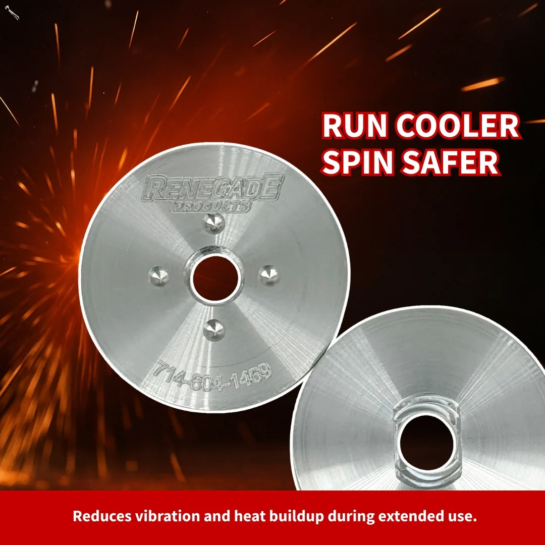 Insertable Safety Flanges for High Speed Polishing (For Buffing Wheels WITH Center Plates) - Thumbnail 4