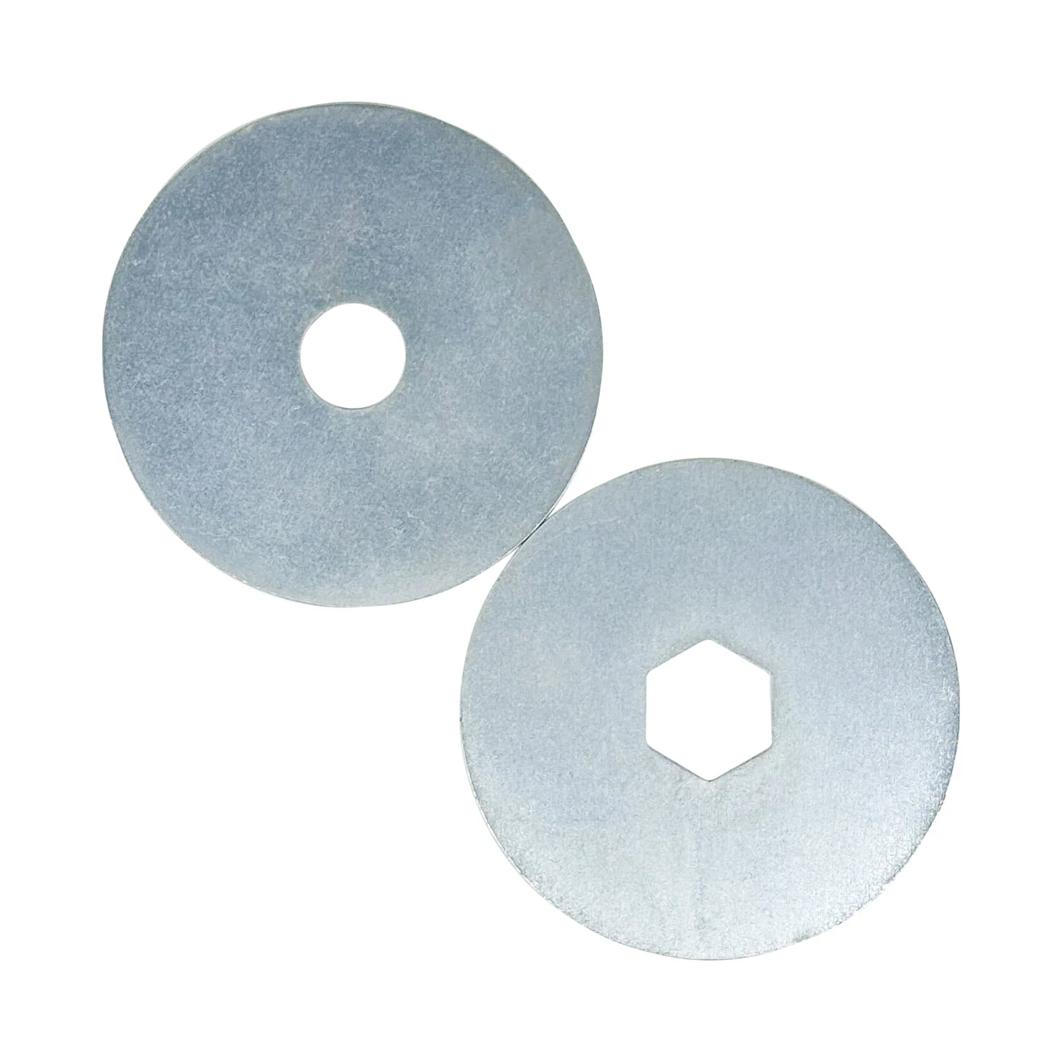 3" Hex Flat Steel Safety Flanges