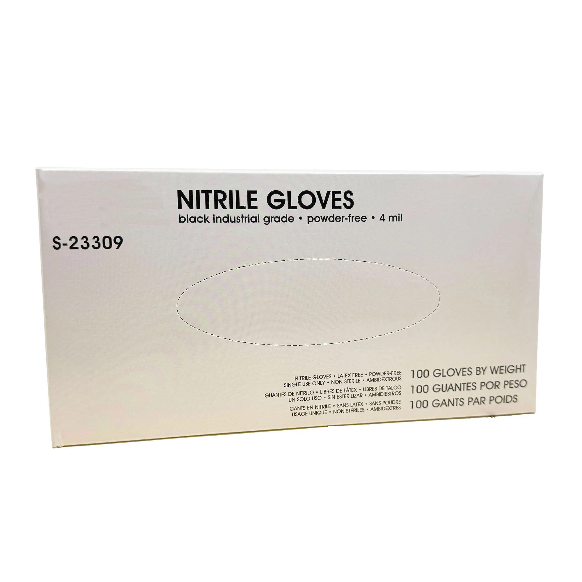 4 Mil Nitrile Gloves (Box of 100 Gloves) - Thumbnail 3