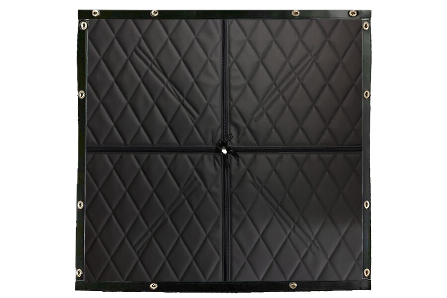 Black 2-Zip Quilted Winter Front QWF-TRUCK-2Z-COLOR