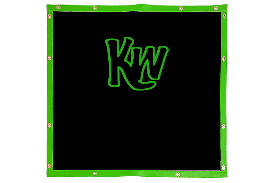 KW Logo Lime Green Trim Bug Screen