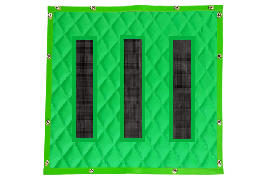 Black OE Slotted Kenworth Quilted Winterfront