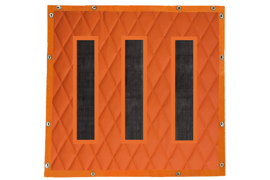 OE Peterbilt Orange Quilted Winterfront
