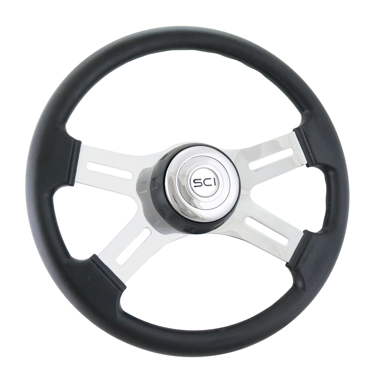16" Classic Polyurethane - Chrome Horn Button