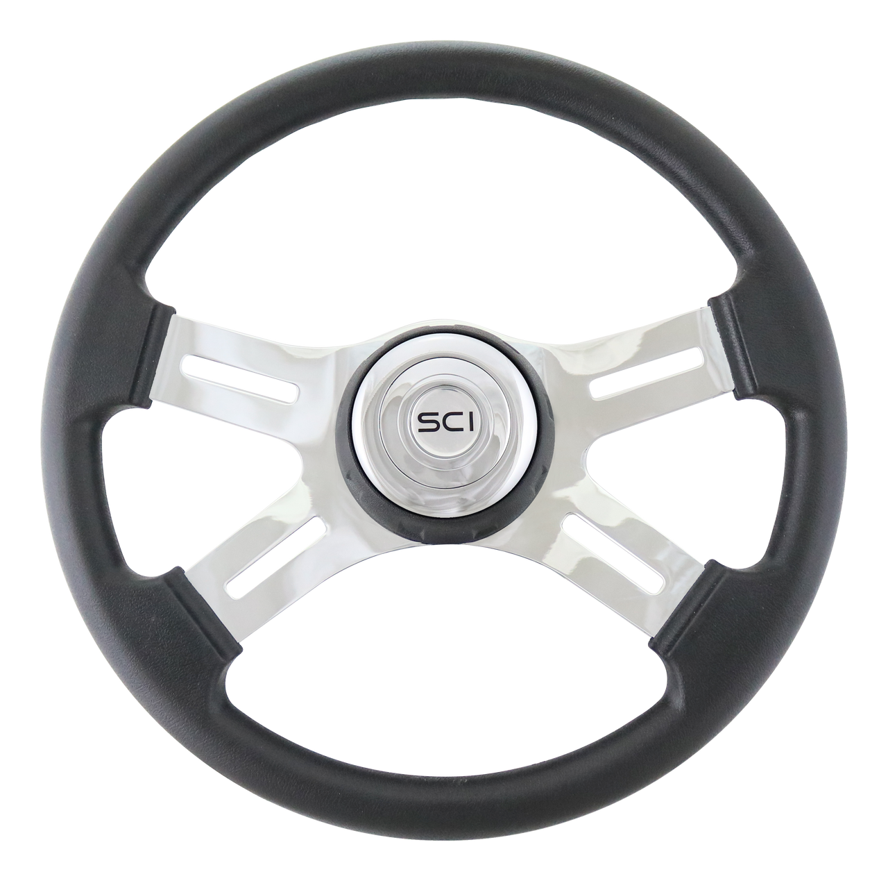 16" Classic Polyurethane - Chrome Horn Button - Thumbnail 2