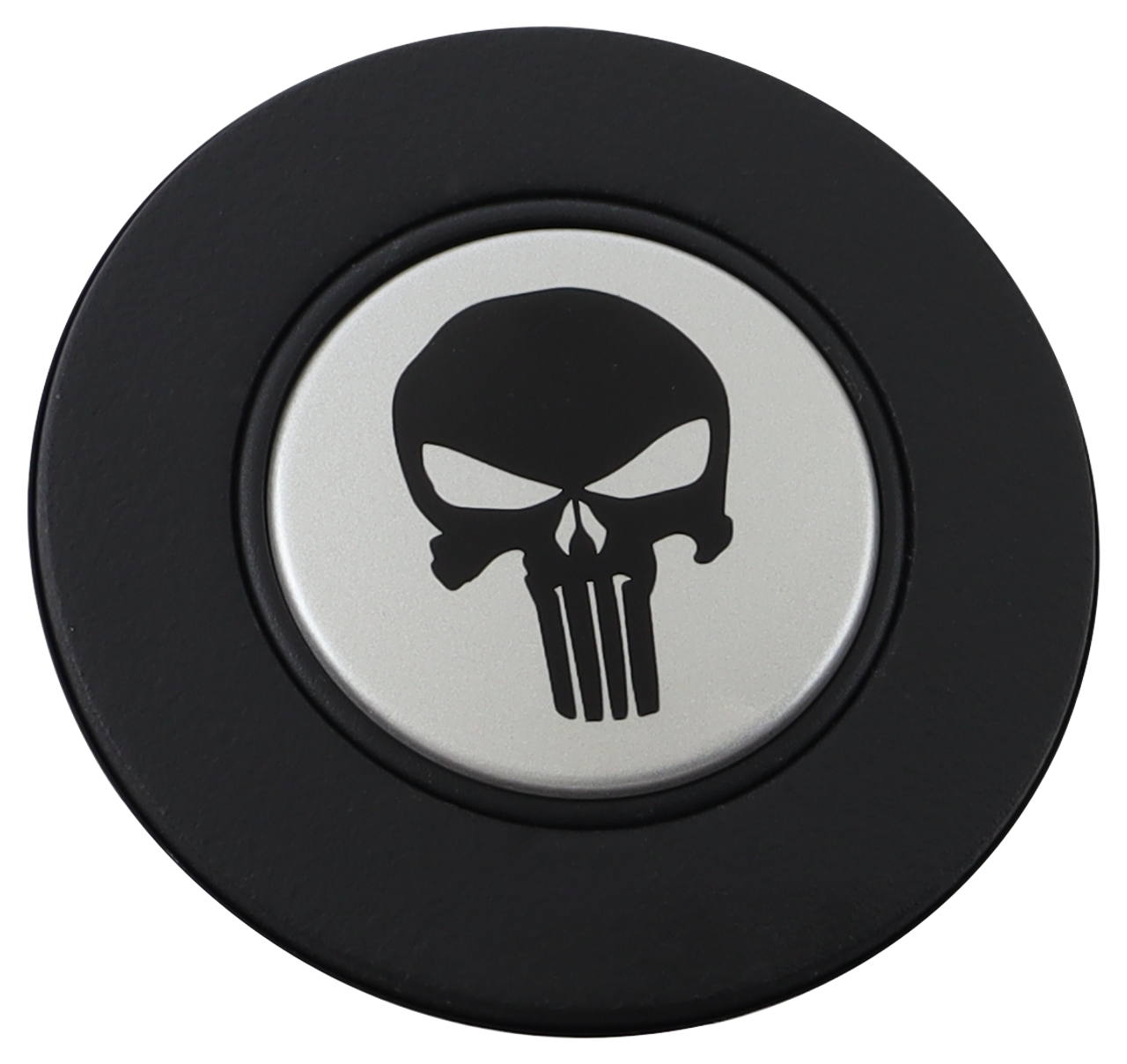Black Textured - Punisher - Silver Medallion
