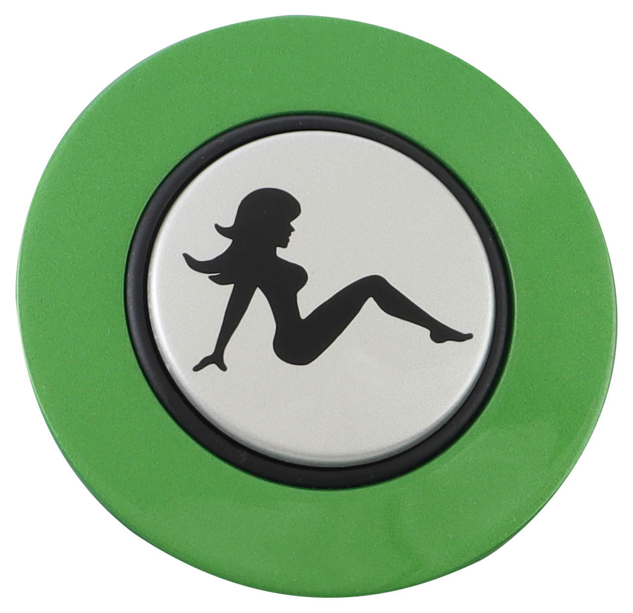 Classic Green - Mud Flap Girl - Silver Medallion