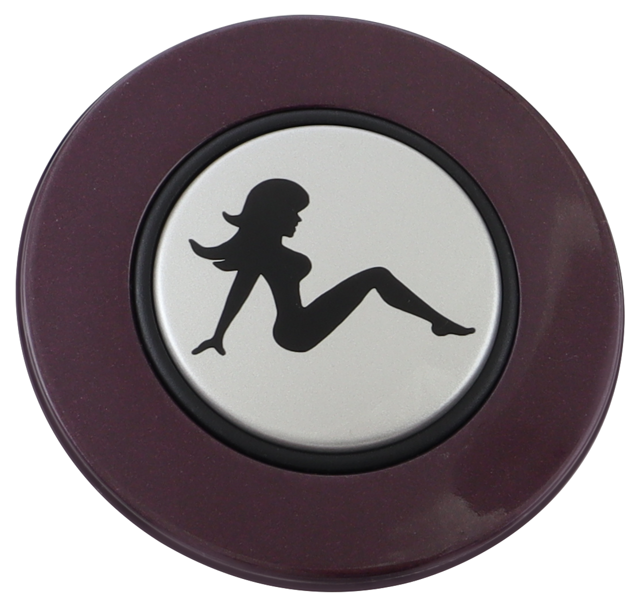 Classic Purple - Mud Flap Girl - Silver Medallion