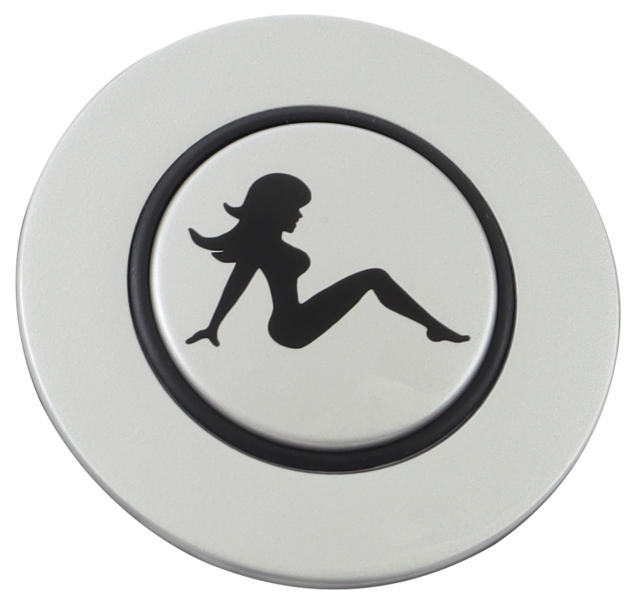 Classic Silver - Mud Flap Girl - Silver Medallion