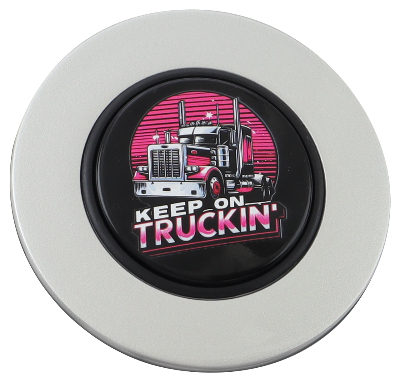 Classic Silver - Keep on Truckin' - Black Medallion