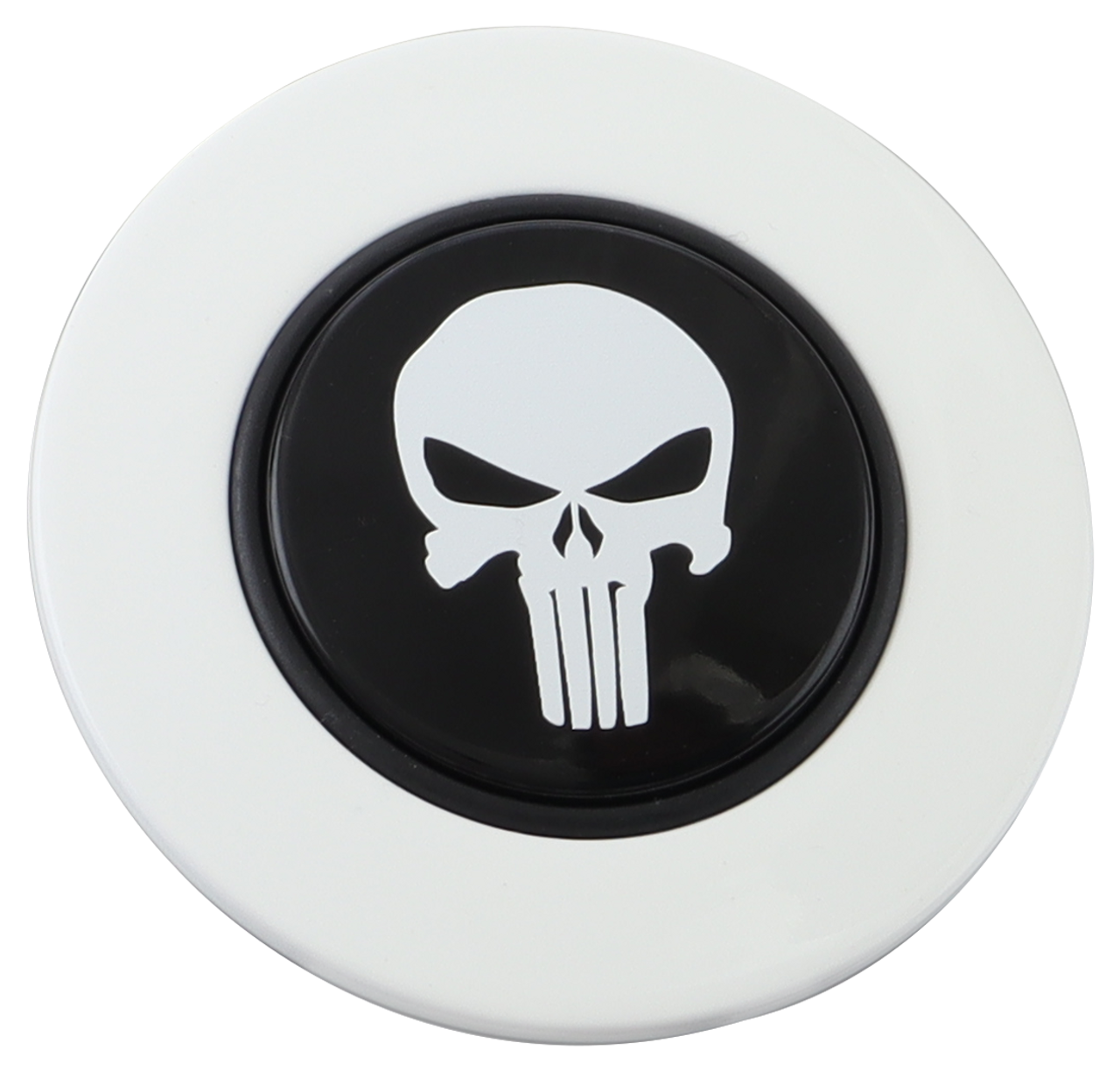 Classic White - Punisher - Black Medallion