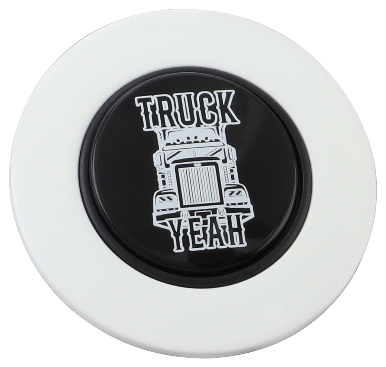 Classic White - Truck Yeah - Black Medallion
