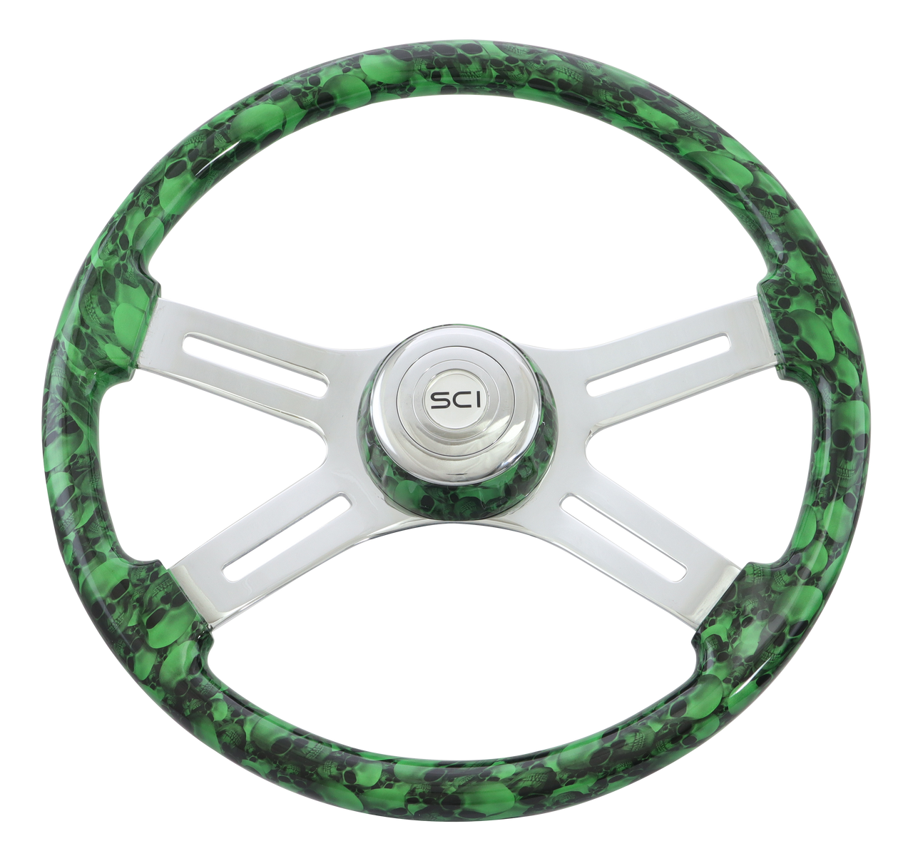 Big Skulls Green - Matching Bezel - Thumbnail 2