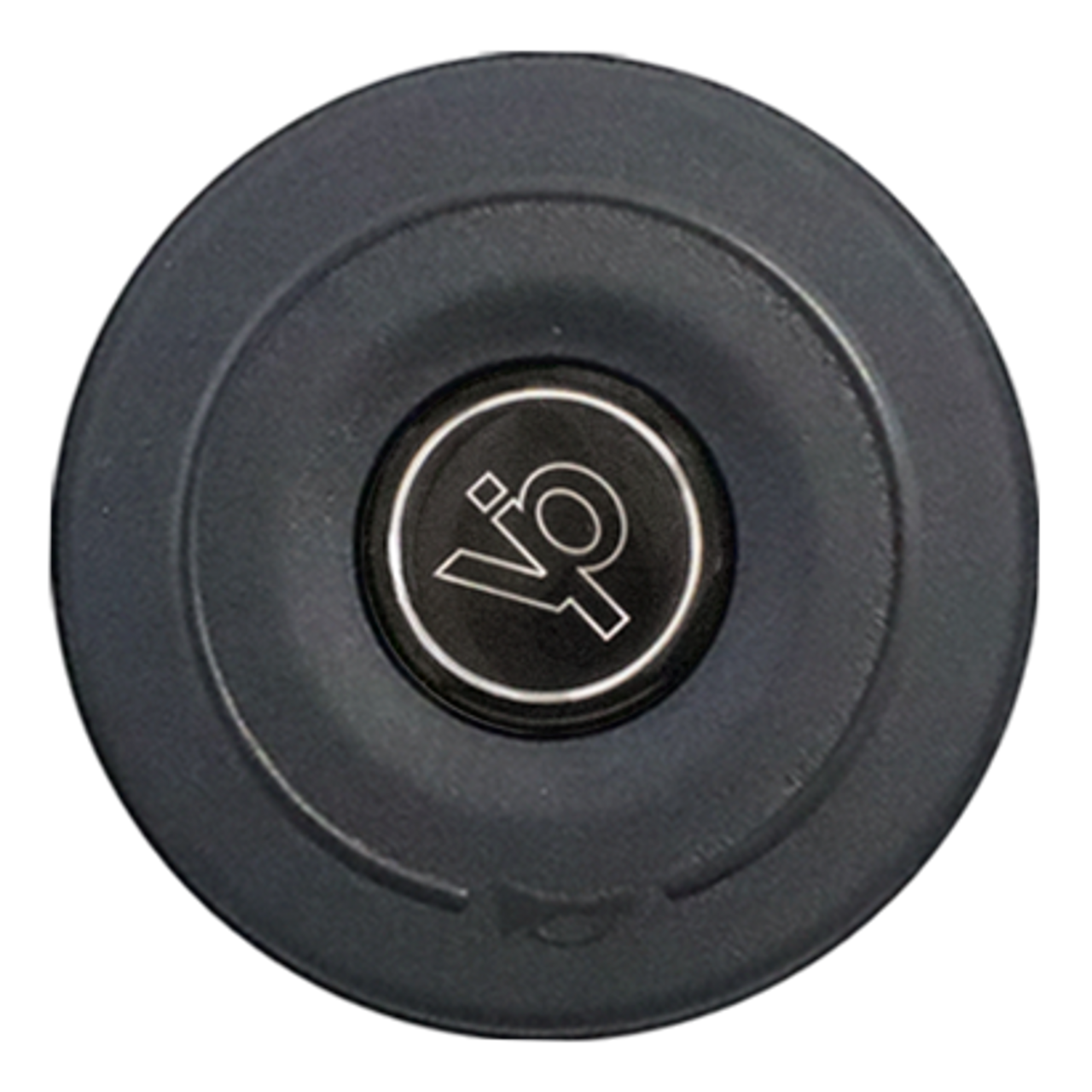 Black Horn Button - Black VIP Logo