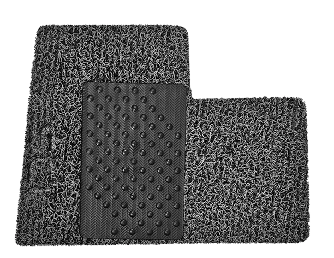 Peterbilt Floor Mat (2005 & Newer) - Black/Grey with Logo