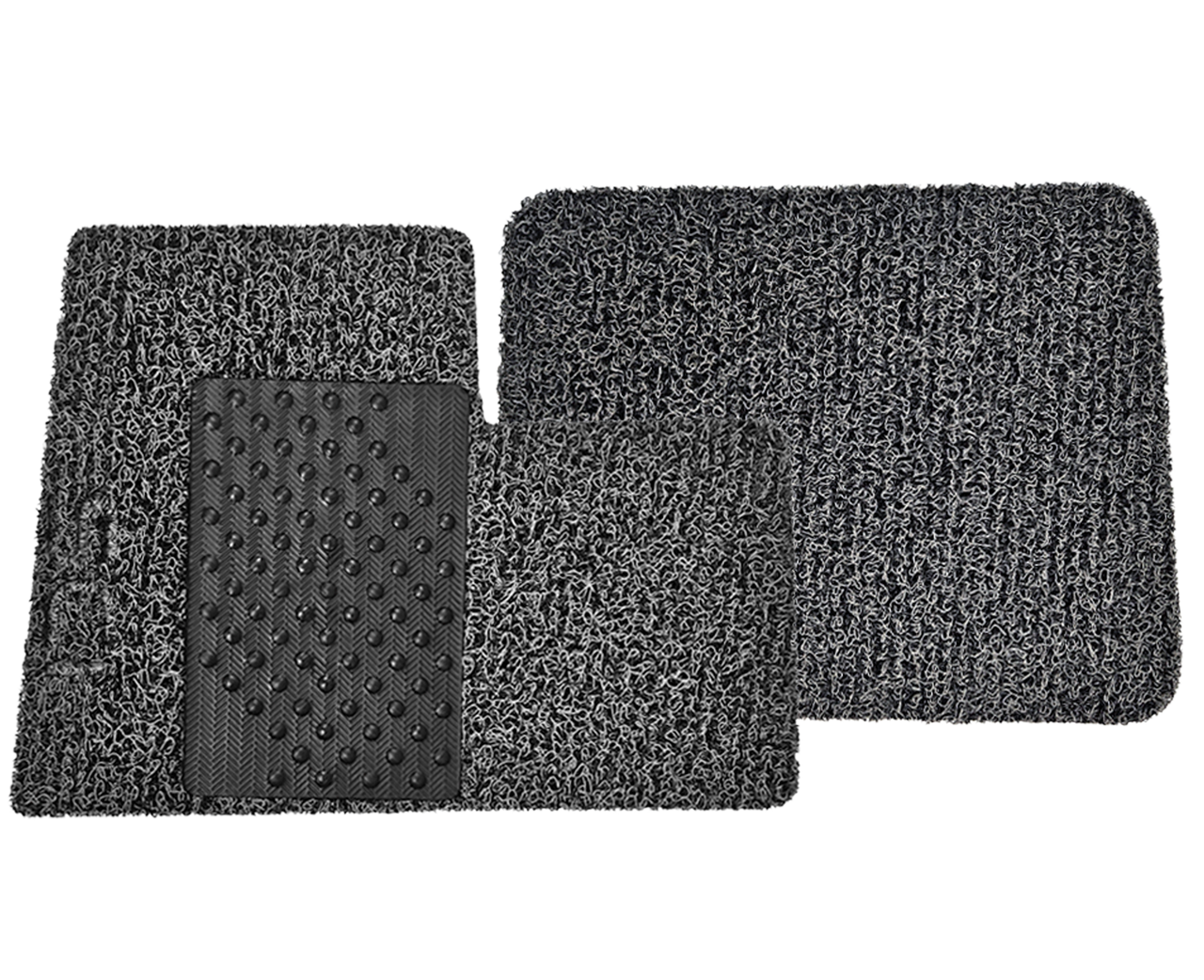 Peterbilt Floor Mat (2005 & Newer) - Black/Grey with Logo - Thumbnail 2