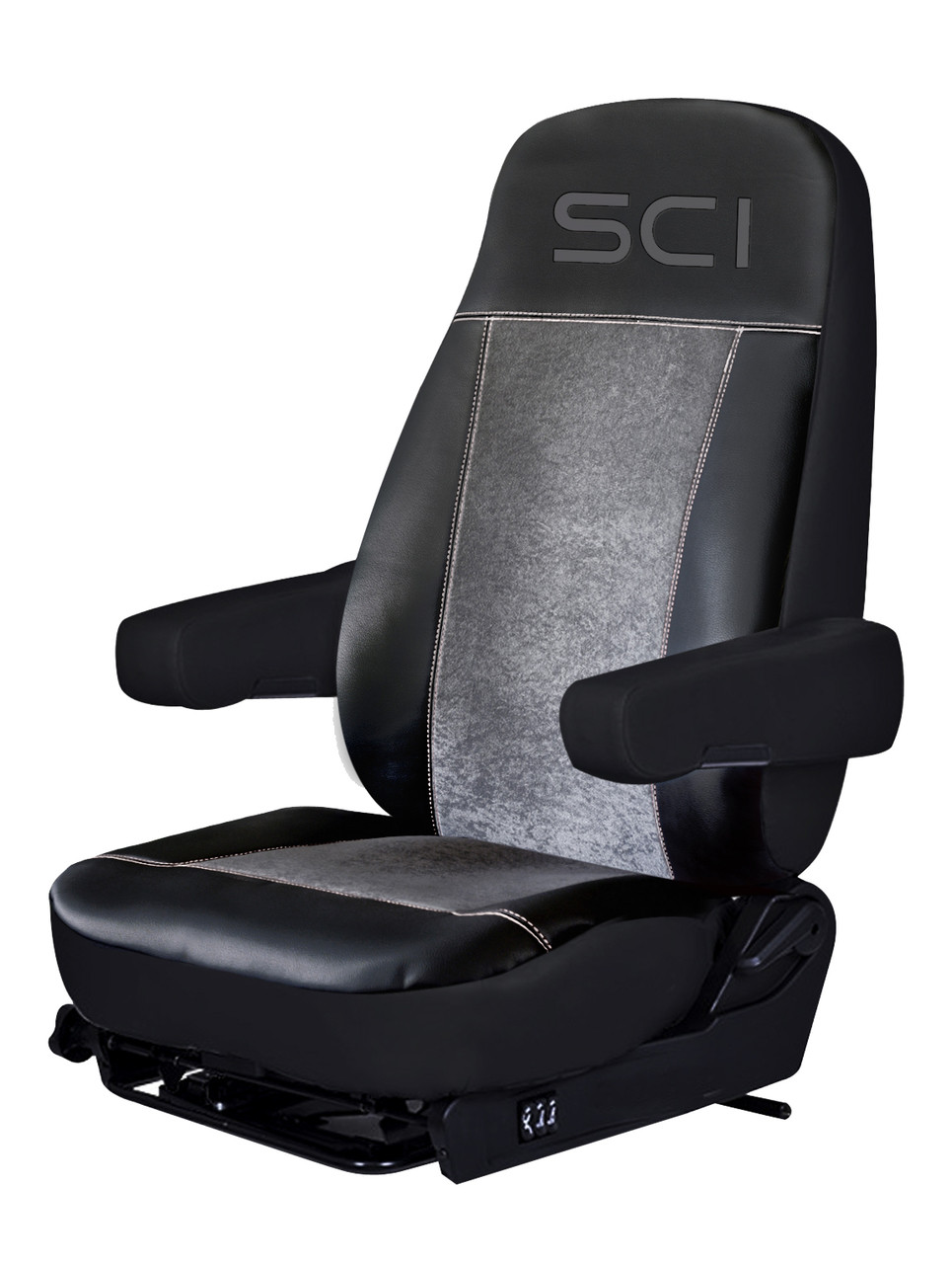 Universal Seat Cover - Black on Gray