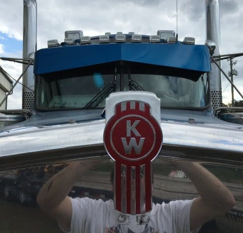 Kenworth bowtie visor