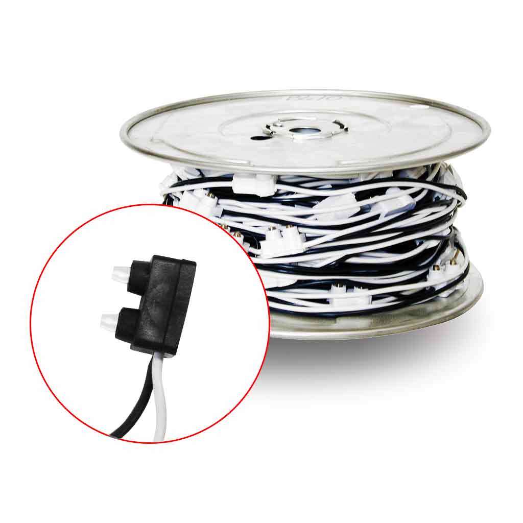 Male 2 Prong Pigtail Wire Harness with 12" Connector Spacing - 92 Plugs