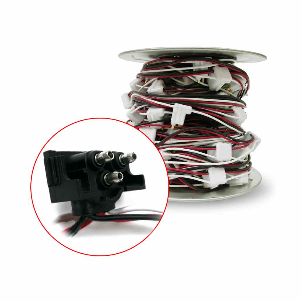 Male 3 Prong Pigtail Wire Harness with 12" Connector Spacing - 92 Plugs