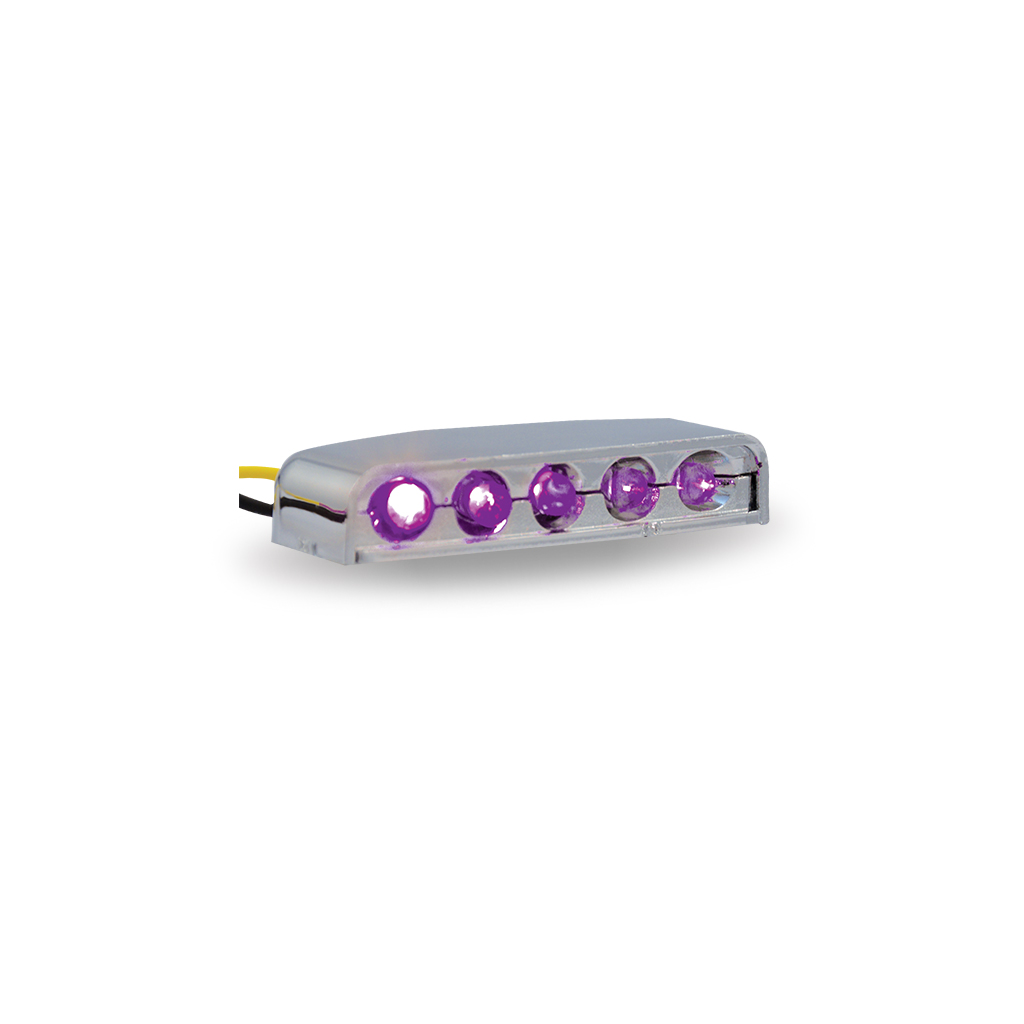 Purple LED Auxiliary Light - 5 Diodes
