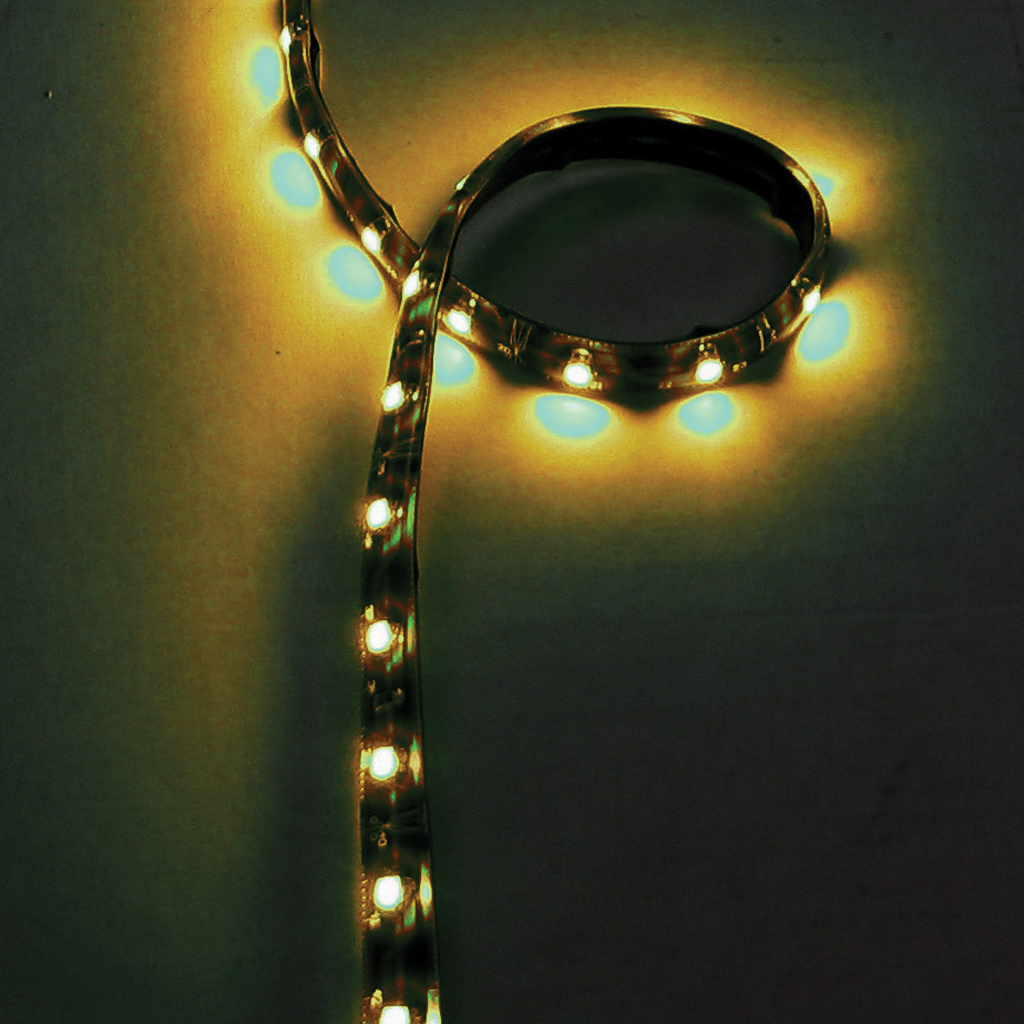 16' Clear Amber Flexible LED Roll - 18 Diodes Per Foot