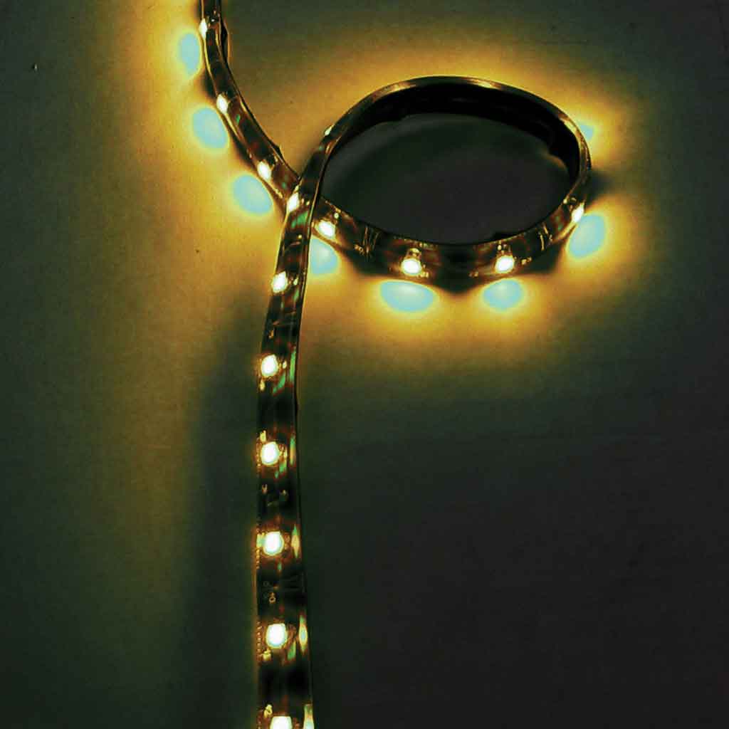 16' Clear Amber Flexible LED Roll - 18 Diodes Per Foot - Thumbnail 2