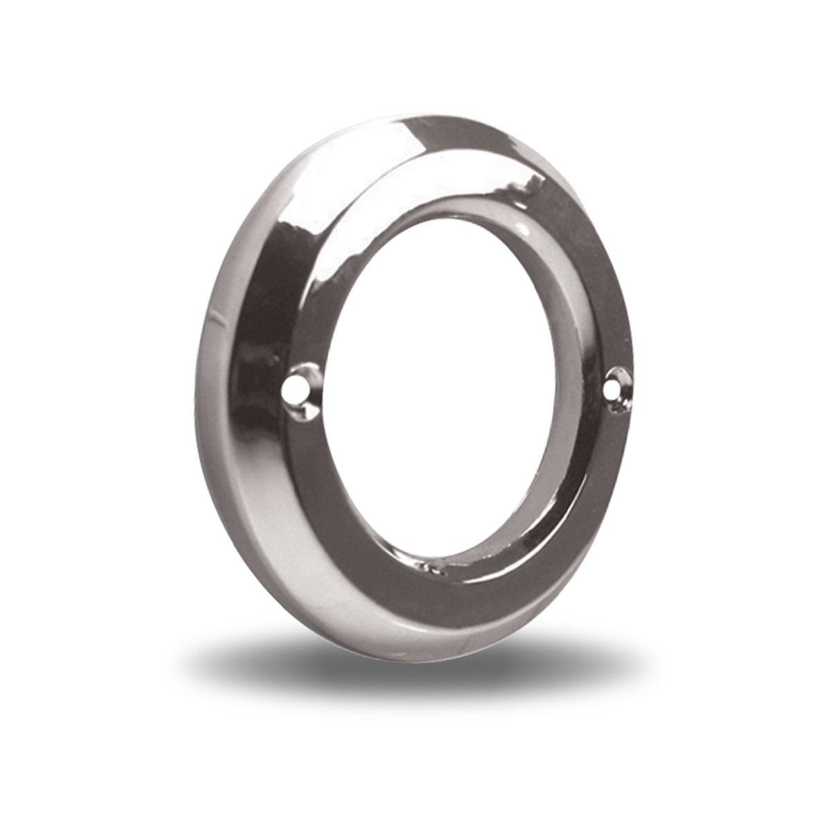 2.5" Round Light Bezel - Screw On | Chrome ABS Plastic