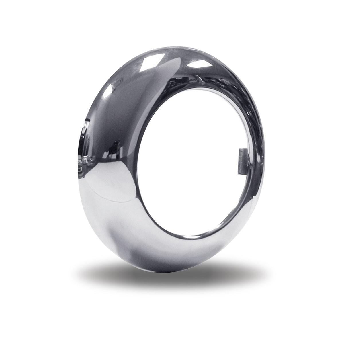 2.5" Round Light Bezel - Twist On | Chrome ABS Plastic