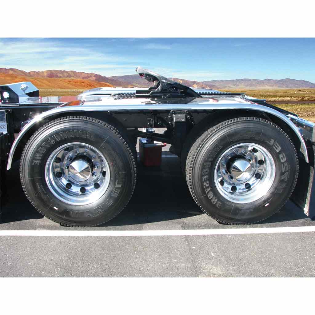 132" Smooth 60" Axle Spread Full Fenders - 14 Gauge - Thumbnail 4