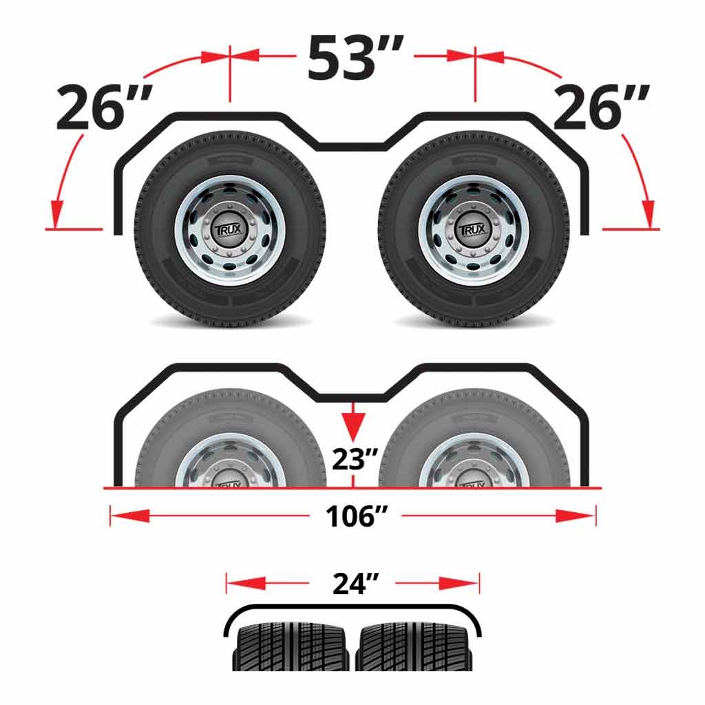105" Double Hump Poly Fenders - Polypropylene (Poly) - Thumbnail 3