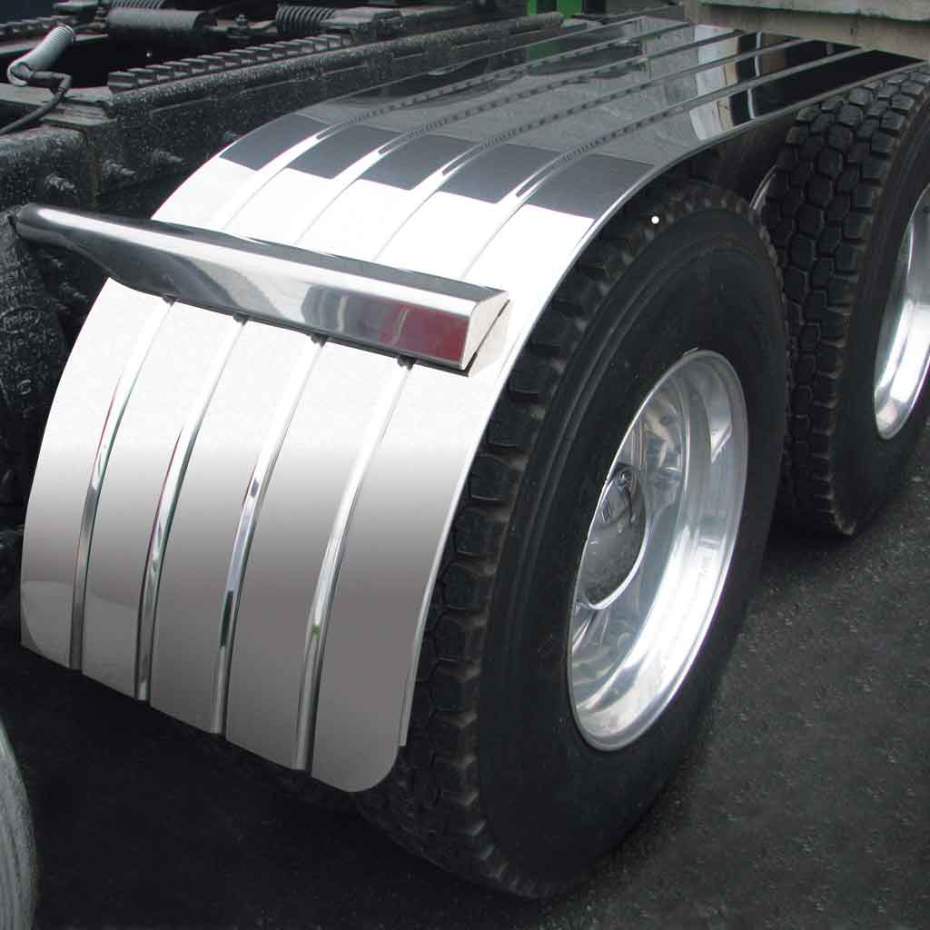60" 4 Ribbed Half Fenders - 16 Gauge | Galvanized Steel - Thumbnail 3