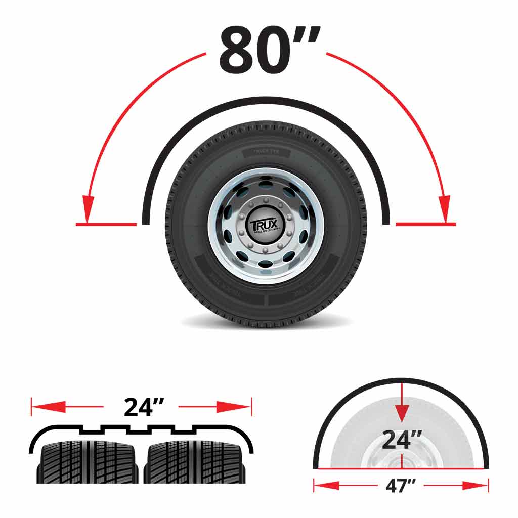 80" 3 Ribbed Single Axle Fenders - 16 Gauge | 0.09" Thick Aluminum - Thumbnail 4