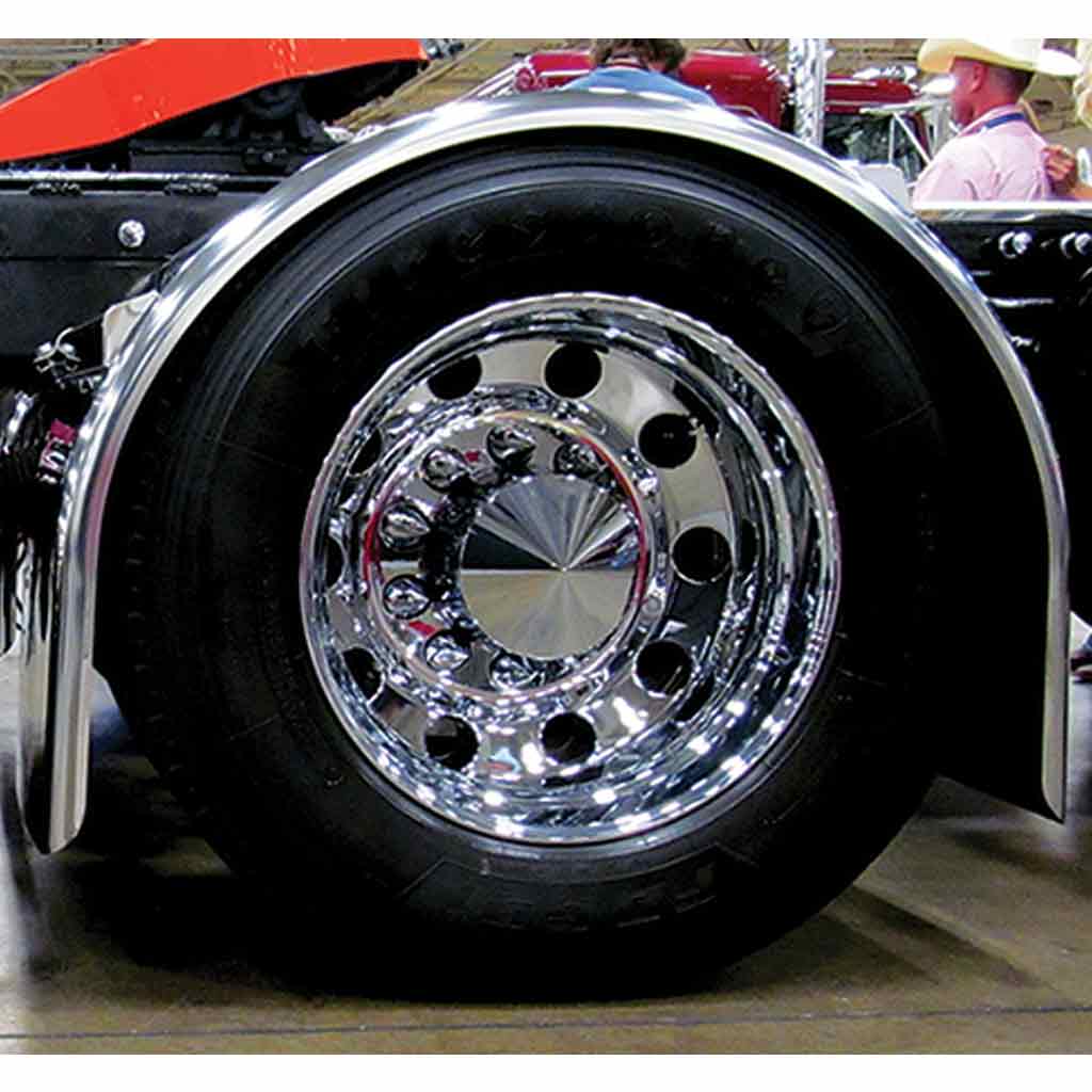 96" Smooth Straight Drop Single Axle Fenders - 14 Gauge | Stainless Steel - Thumbnail 3