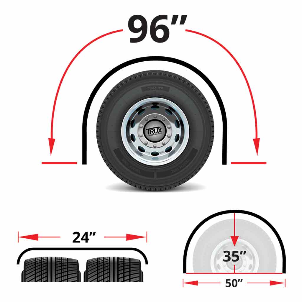 96" Smooth Straight Drop Single Axle Fenders - 14 Gauge | Stainless Steel - Thumbnail 4